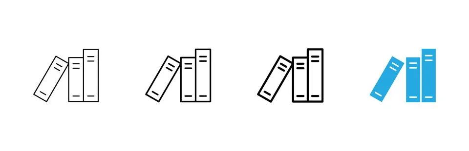 Library icon vector. education sign and symbol Иллюстрация