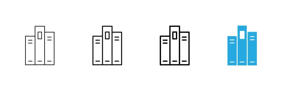 Library icon vector. education sign and symbol Stock Illustration