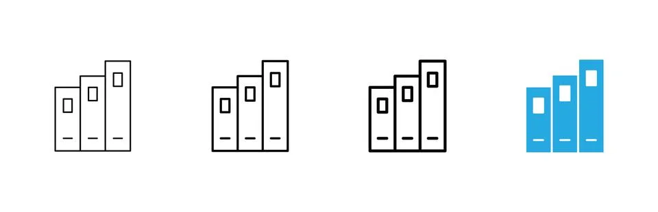 Library icon vector. education sign and symbol Stock Illustration