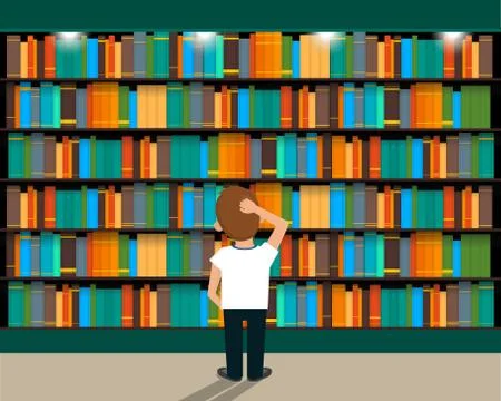 Library Stock Illustration