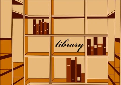 Library Stock Illustration
