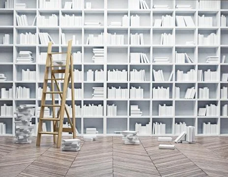 Library interior 写真素材