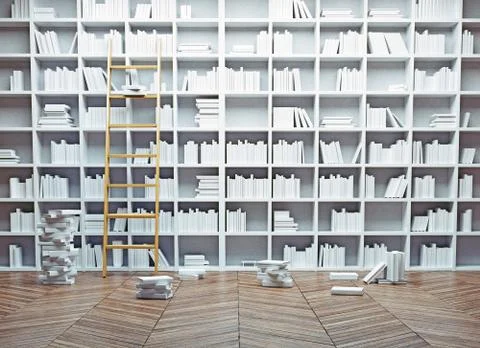 Library interior 写真素材