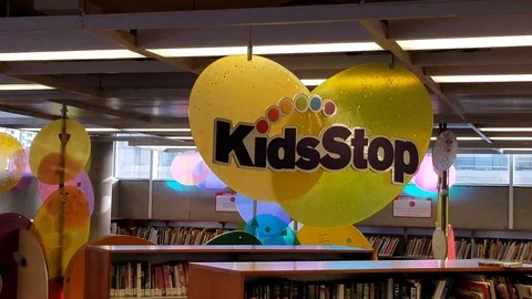 Library Kids Area Video stock 93811637