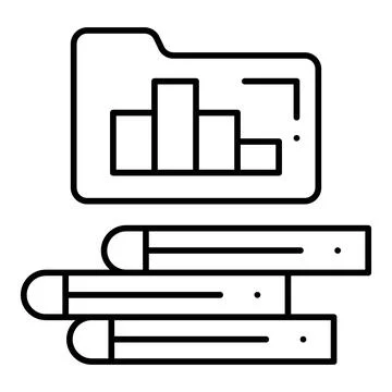 Library Line Icon Stock Illustration