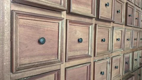 Library or archive reference card catalog Photos