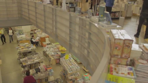 Library-Overhead-01 Stock Footage 172266724