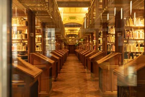 Library in paris Stock Photos