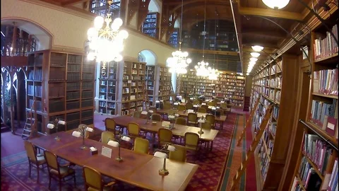 Library of Parliament, Budapest Video stock 73536710