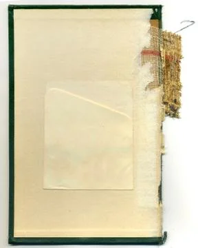 Library Pocket on an Old Book Stock Illustration