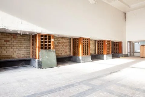 Library in renovation Foto stock