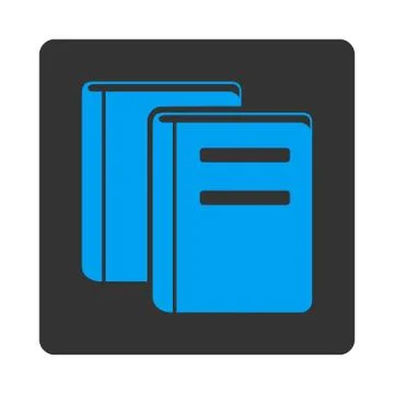 Library Rounded Square Button 库存插图