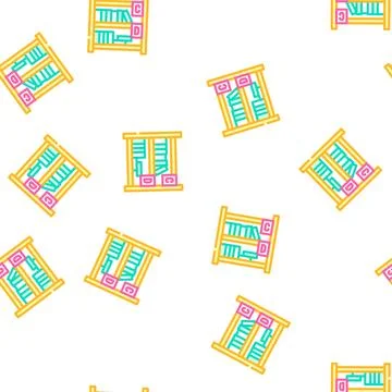 Library school vector seamless pattern Stock Illustration