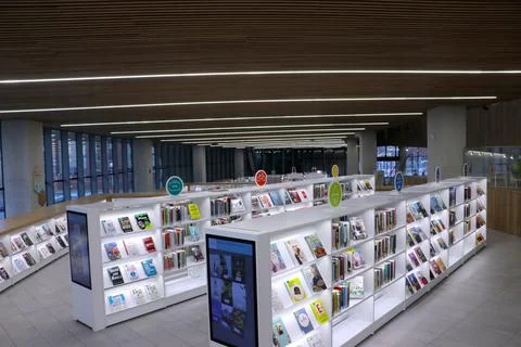 Library Shelves 스톡 사진