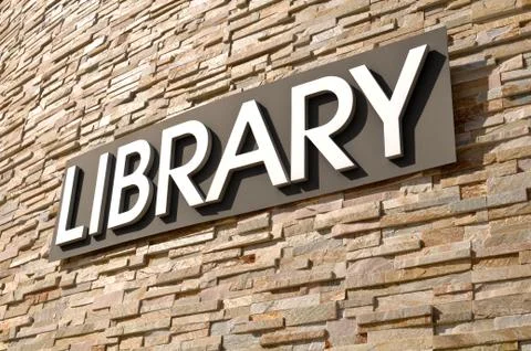 Library sign Foto stock