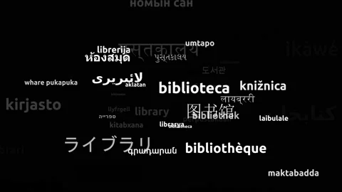 Library Translated in 47 Worldwide Languages Endless Looping 3d Zooming Wordc Stock Footage 145205146