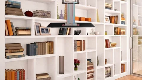 Library Virtual Set Video stock 119326533