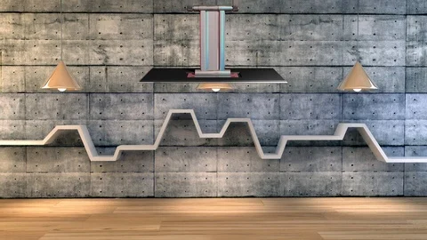 Library Virtual Set Video stock 119326539