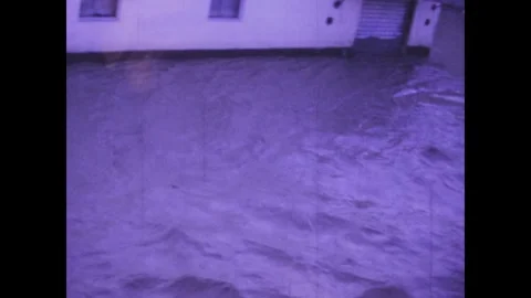 Libya 1969, Devastating Flood: Historic Footage of Tripoli's 1969 Deluge Stock Footage 244593692