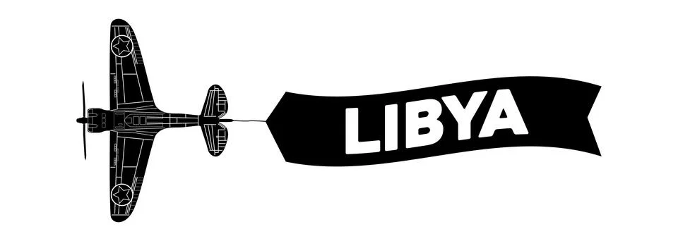 Libya advertisement banner Stock Illustration