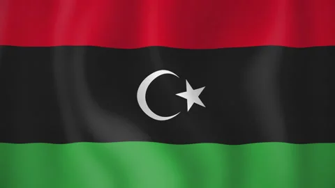 Libya animated flag. Seamless loop. 4K Stock-Footage 145444866