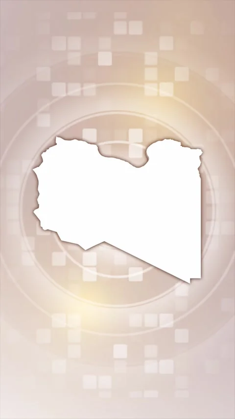 Libya Animated Map Stock Footage 275900287