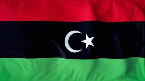 LIBYA COUNTRY FLAG Stock Footage 282402304