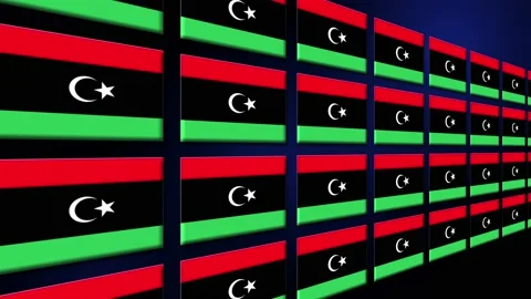 Libya Flag Animated Background 3d Animat... | Stock Video | Pond5