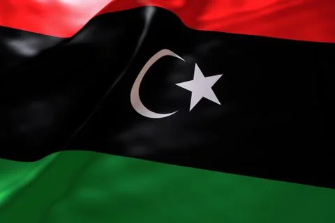 Libya flag background Stock Illustration