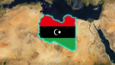 Libya Flag Stock Footage 307166965