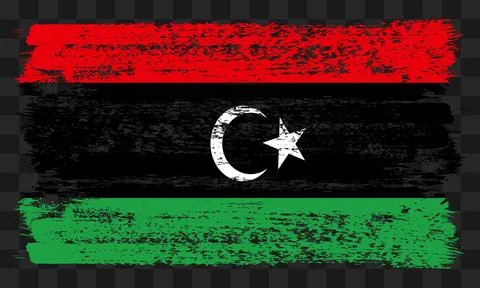 Libya flag in grunge style Stock Illustration