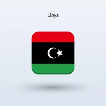Libya flag icon Stock-Illustration