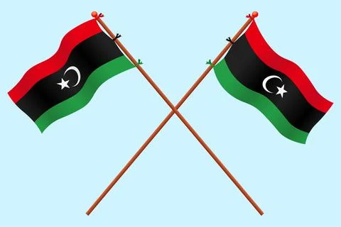 Libya flag Stock Illustration