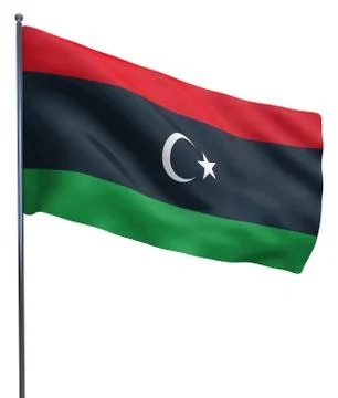 Libya Flag Image Stock Illustration