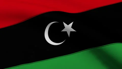 Libya Flag Loop Stock Footage 241211874