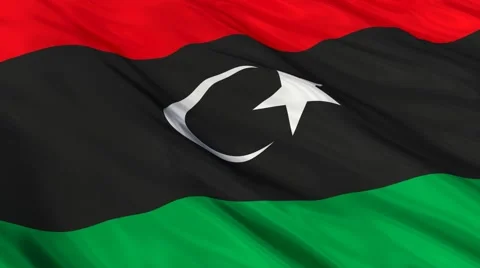 Libya flag Seamless 스톡 동영상 49086903