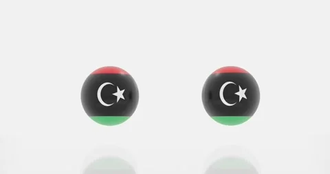 Libya flag symbol Stock Footage 192723732