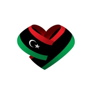 Libya flag, vector illustration Stock Illustration