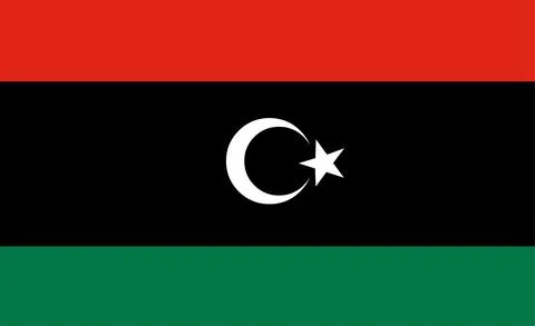 Libya flag vector Illustration Illustrazione stock
