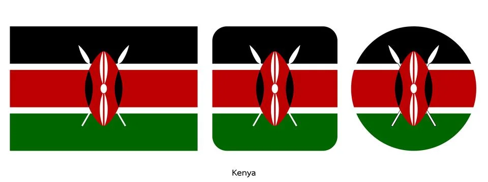 Libya flag, vector illustration Stock Illustration