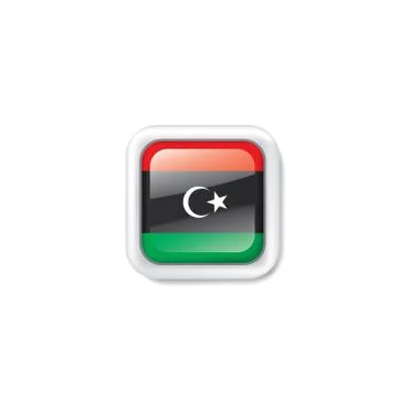 Libya flag, vector illustration on a white background Stock Illustration