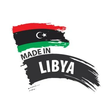 Libya flag, vector illustration on a white background Stock Illustration