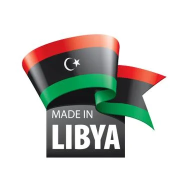 Libya flag, vector illustration on a white background Stock Illustration