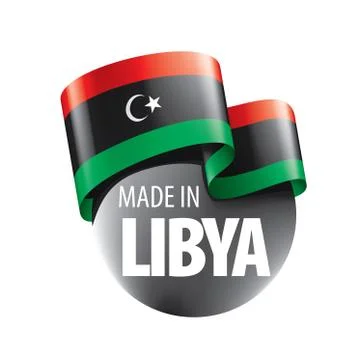 Libya flag, vector illustration on a white background Stock Illustration