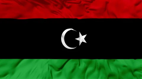 Libya Flag Waving in The Wind, Motion Animation Libya Flag 4K Stock Footage 304312583