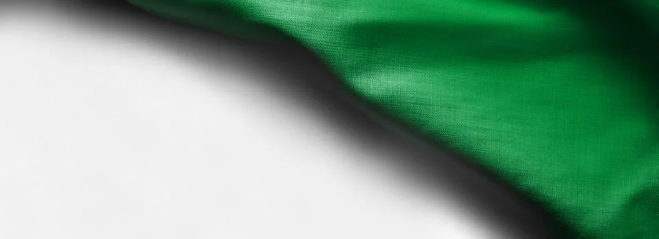 Libya flag on white background - right top corner Stockfoto's