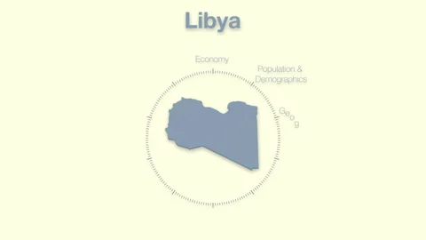 Libya Guinea MAP revealingmotion graphics data elements Stock Footage 339859343