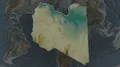 Libya - hub of the world. Relief 4k or 4k+ Resolution
