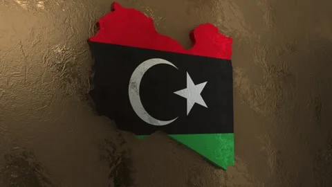 Libya Map Stock Footage 278201063