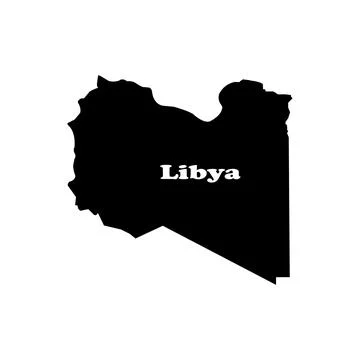 Libya map icon Stock Illustration